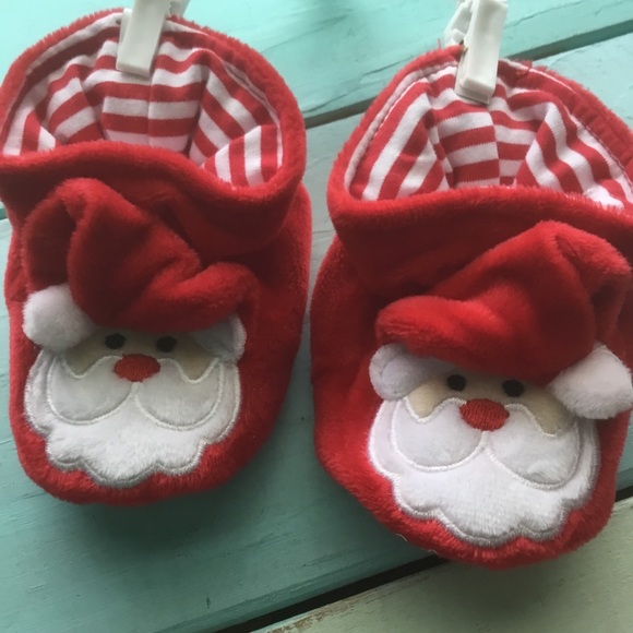 infant christmas slippers